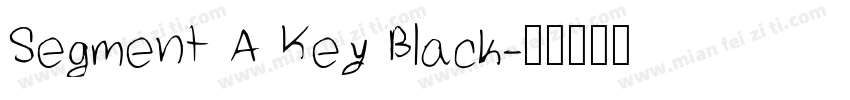 Segment A Key Black字体转换